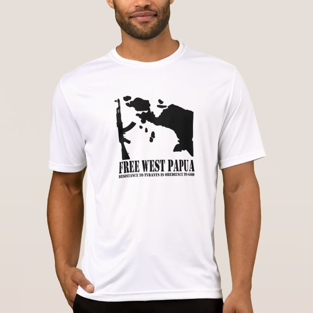 T-shirts Papua ocidental livre (Frente)