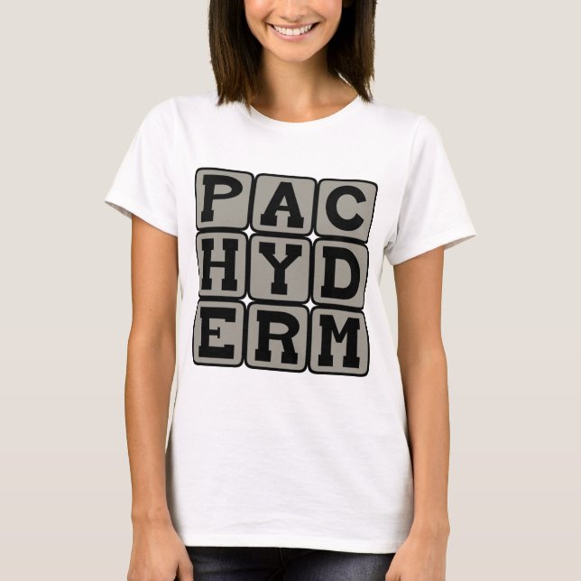 T-shirts Paquiderme, Elefante (Frente)