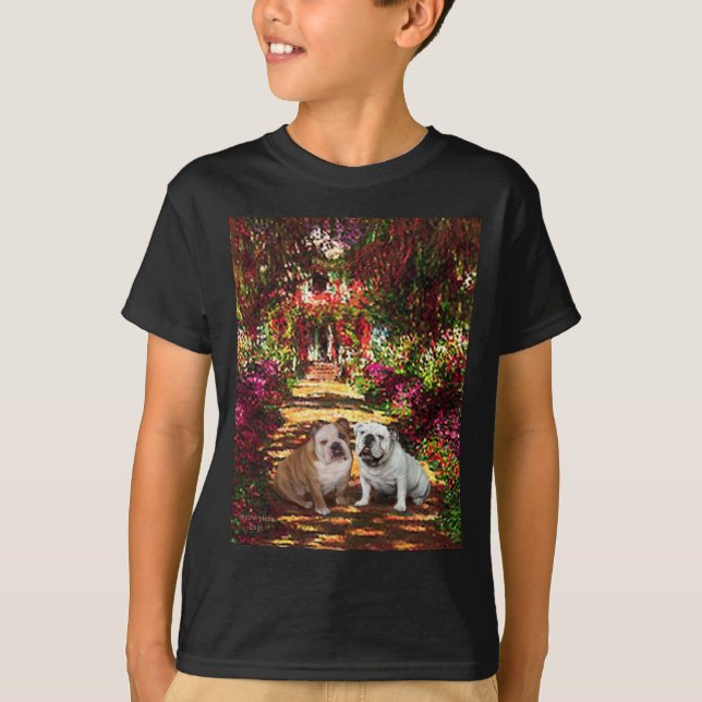 T-shirts Par de Bulldogue Inglês - O Caminho (Frente)