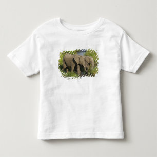 T-shirts Par de Elefantes Africanos Masai Mara