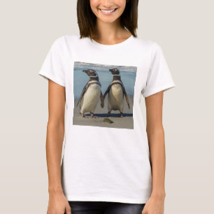 T-shirts Par de pinguins na praia