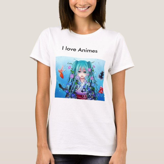 T-shirts Para Anime verdadeira liebhaber:] (Frente)