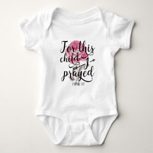 T-shirts Para esta criança eu Prayed - o verso da bíblia