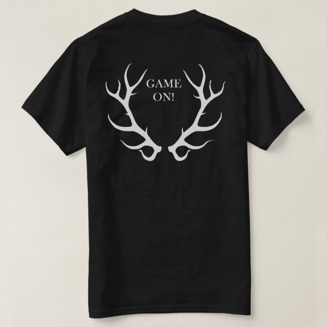 T-shirts Para grandes caçadores de jogos (Verso do Design)