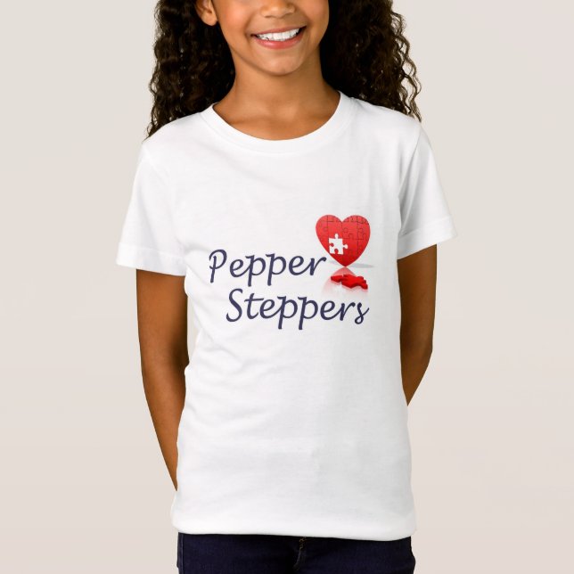 T-shirts para meninas - a cola funciona pequeno por o Web (Frente)