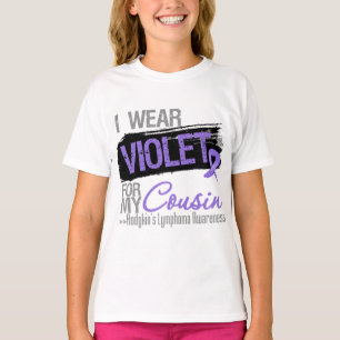 T-shirts Para meu primo - fita do linfoma de Hodgkins