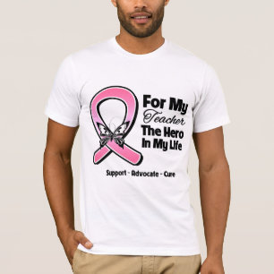 T-shirts Para O Meu Herói O Meu Cancer De Mama Do Professo