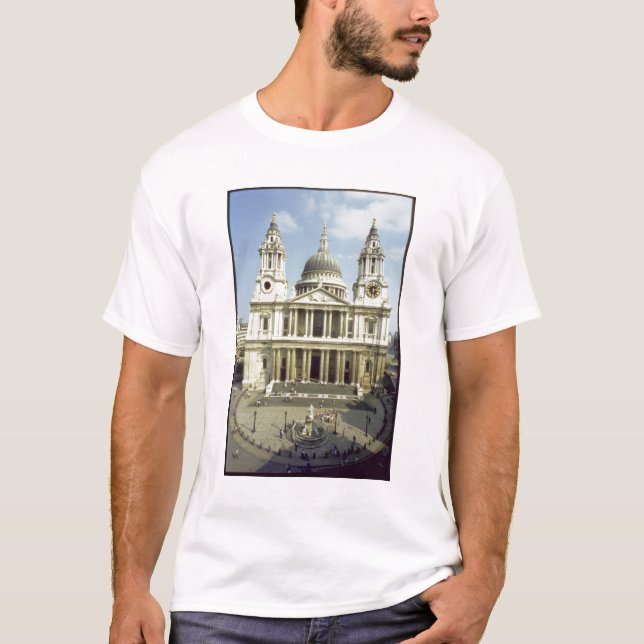 T-shirts Para o oeste parte dianteira da catedral de St (Frente)