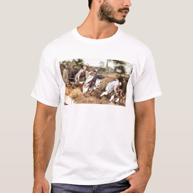 T-shirts Parabal dos homens cegos por Pieter Bruegel (Frente)