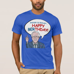 T-shirts Parabéns pelo Aniversário de Bernie Sanders - Feli