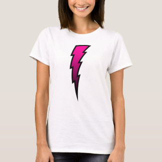 T-shirts Parafuso de relâmpago do rosa quente