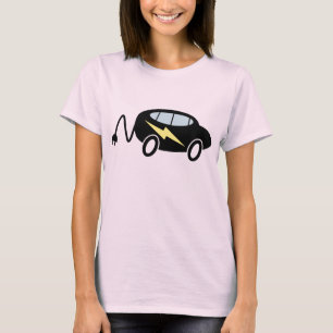 T-shirts Parafuso do carro e de relâmpago com tomada