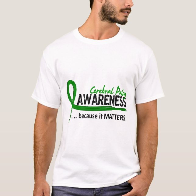 T-shirts Paralisia cerebral da consciência 2 (Frente)