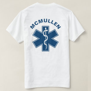 T-shirts paramédico EMT EMS Azul