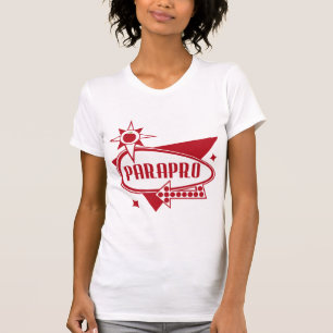 T-shirts Parapro - os anos 60 vermelhos retros inspiraram o