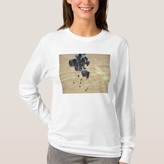 T-shirts Paraquedas do sistema de entrega de contentores (Frente)