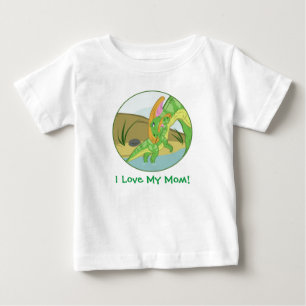 T-shirts Parasaurolophus Mãe e Bebê
