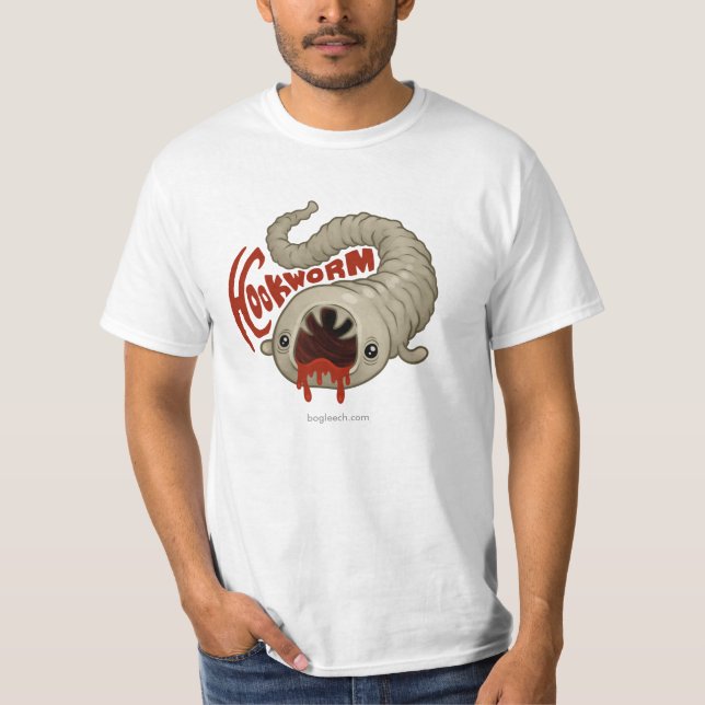 T-shirts PARASITA: Hookworm (Necator) (Frente)