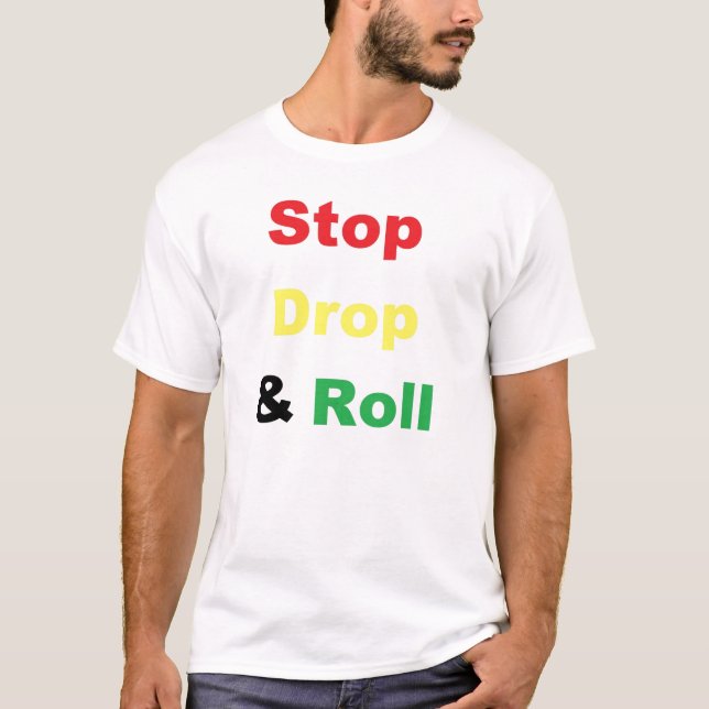 T-shirts Pare a gota e role (Frente)
