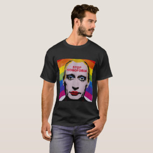 T-shirts Pare a homofobia da parada de Putin