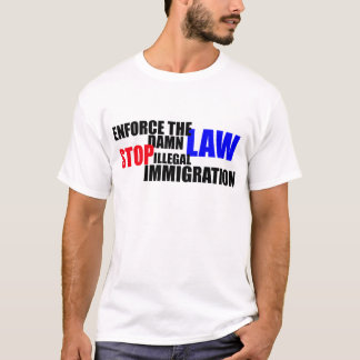 T-shirts pare a imigração ilegal