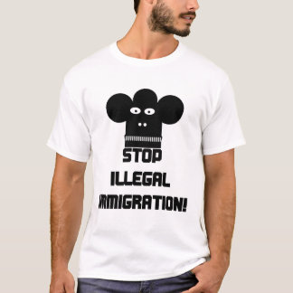 T-shirts Pare a imigração ilegal!