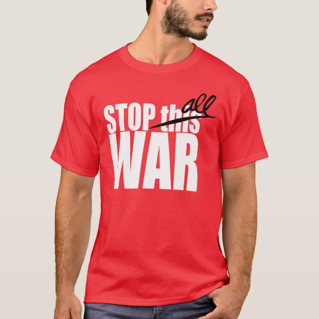 T-shirts Pare esta guerra (Frente)