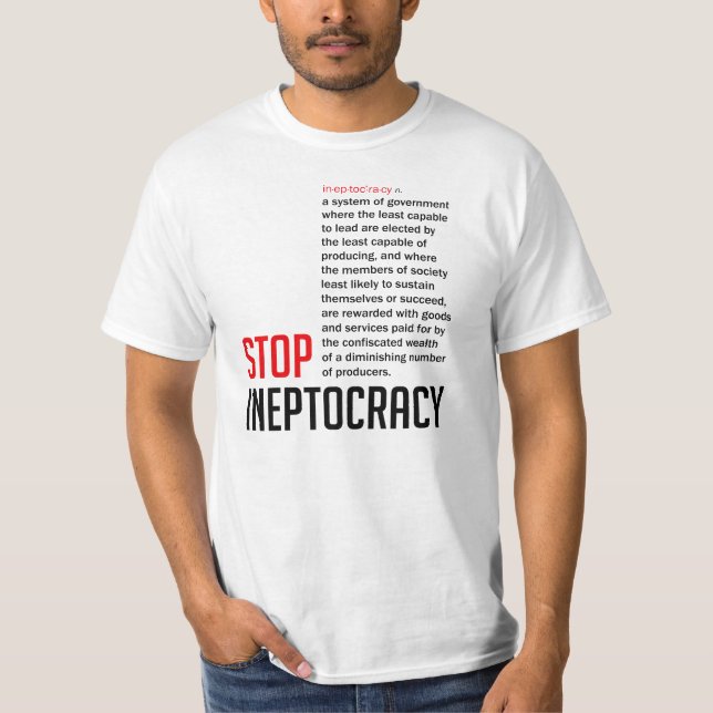 T-shirts Pare Ineptocracy (Frente)