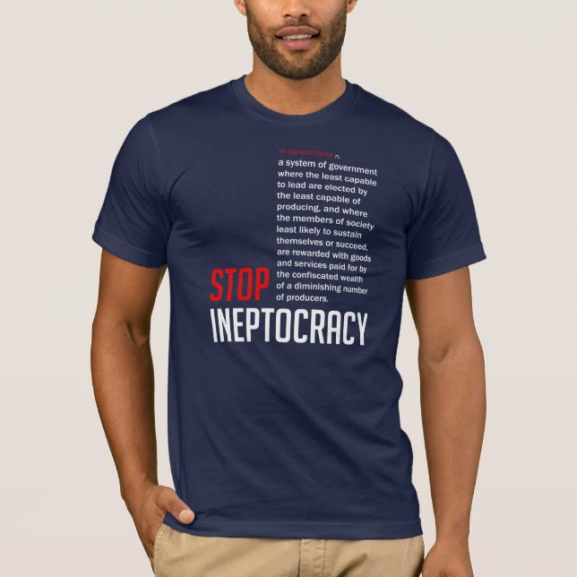 T-shirts Pare Ineptocracy (Frente)