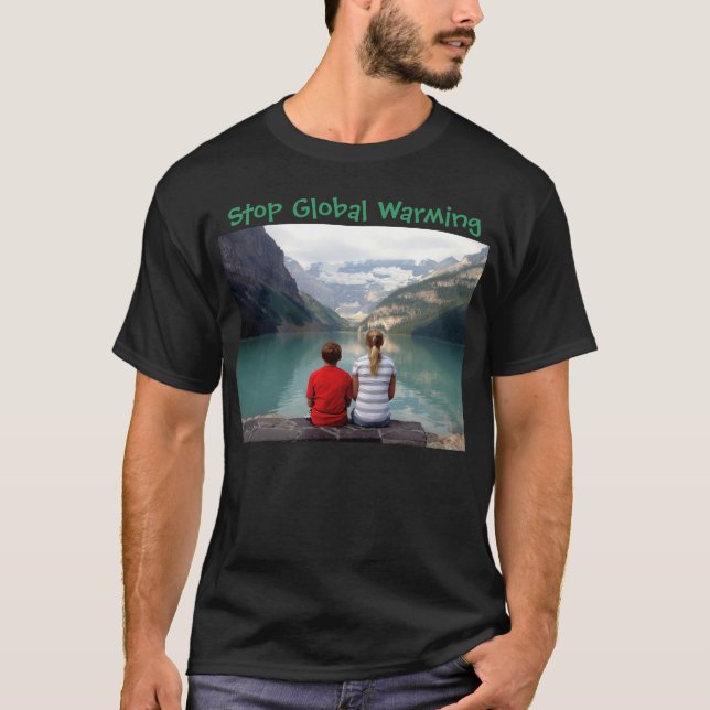 T-shirts Pare o aquecimento global (Frente)
