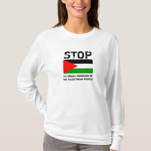 T-SHIRTS PARE O GENOCÍDIO DE US-ISRAELI DE PESSOAS
