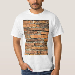 T-shirts Parede de Brick Antiga