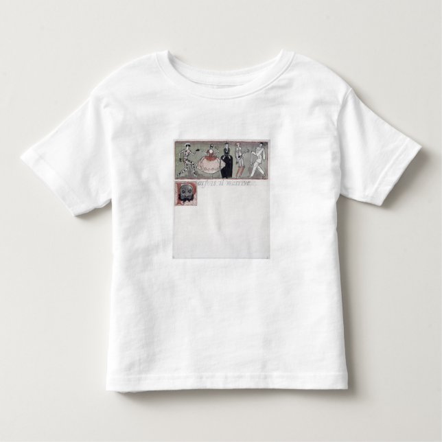 T-shirts "Parfois IL m'arrive" (tinta e w/c no papel) (Frente)