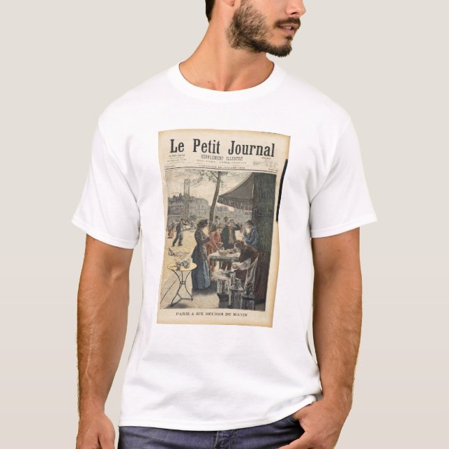 T-shirts Paris em seis horas na manhã (Frente)