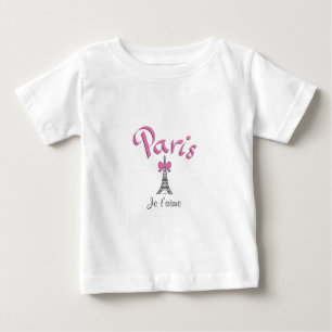 T-shirts Paris, França Je t'aime Eiffel Tower