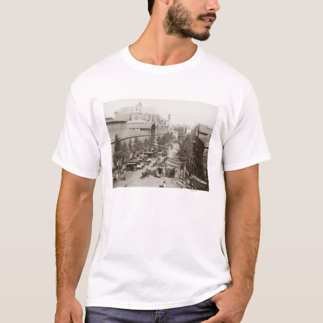 T-shirts Paris: Les Halles, C1900 (Frente)