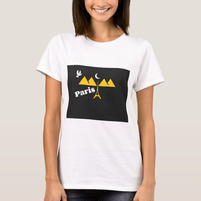 T-Shirts Paris Para Mulheres..... (Frente)