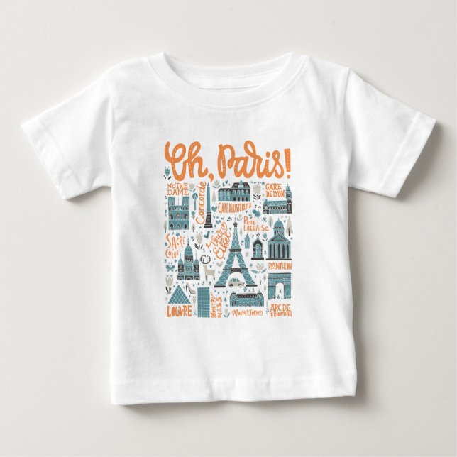 T-shirts Paris! | Tipografia Urbanística (Frente)