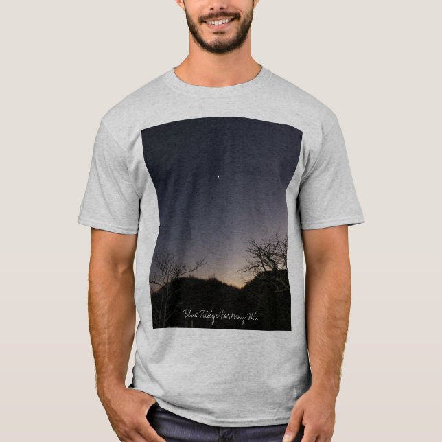 T-shirts Parkway azul N.C. de Twilite Ridge (Frente)