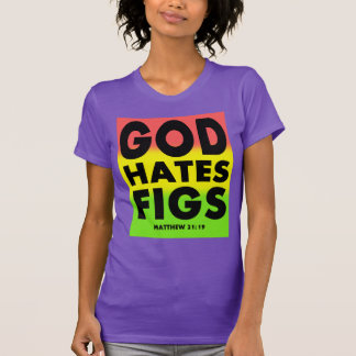 T-shirts Paródia de Westboro dos figos do ódio do deus