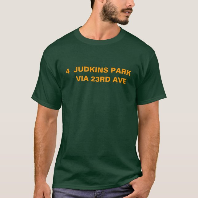T-shirts PARQUE DE 4 JUDKINS -- ATRAVÉS da 2á avenida (Frente)