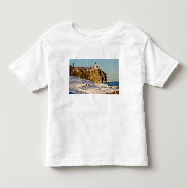T-shirts Parque Estadual Farol Split Rock no Lago (Frente)