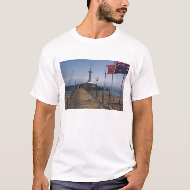 T-shirts Parque Marinho Subaquático, torre de observação (Frente)