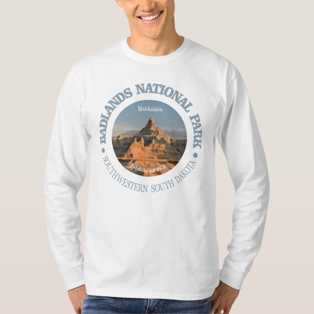 T-shirts Parque Nacional Badlands (Frente)