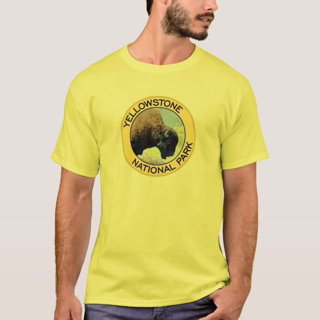 T-shirts Parque nacional de Yellowstone (Frente)