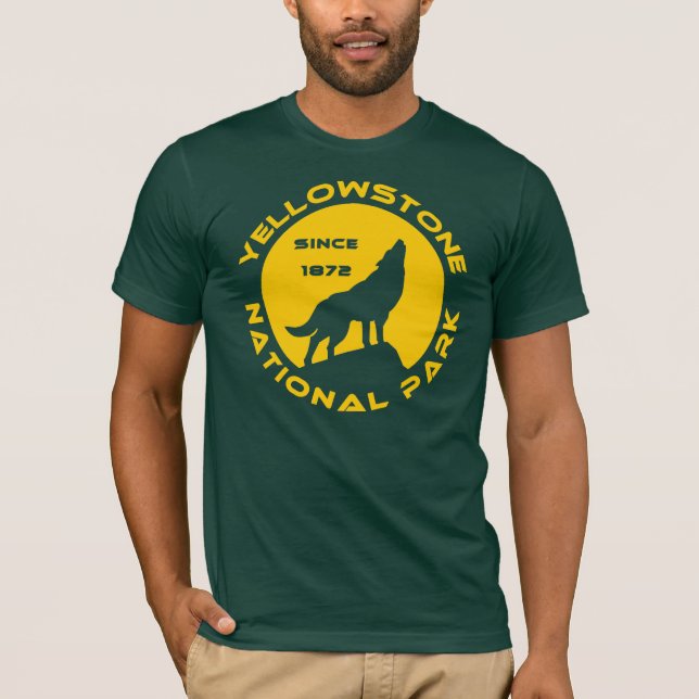 T-shirts Parque nacional de Yellowstone (Frente)