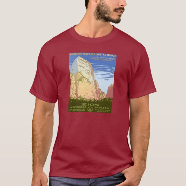 T-shirts Parque nacional de Zion (Frente)