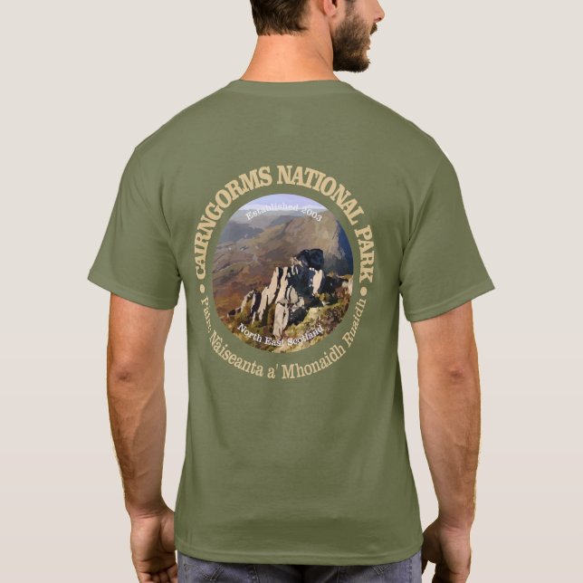 T-shirts Parque Nacional do Cairngorms (Verso)