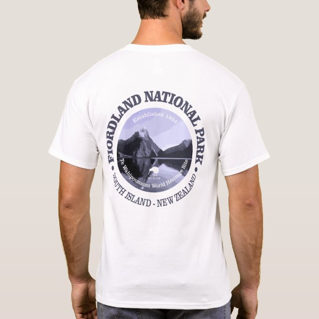 T-shirts Parque Nacional Fiordland (Verso)