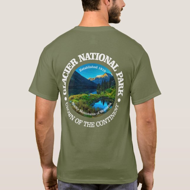 T-shirts Parque Nacional Glacier (Verso)